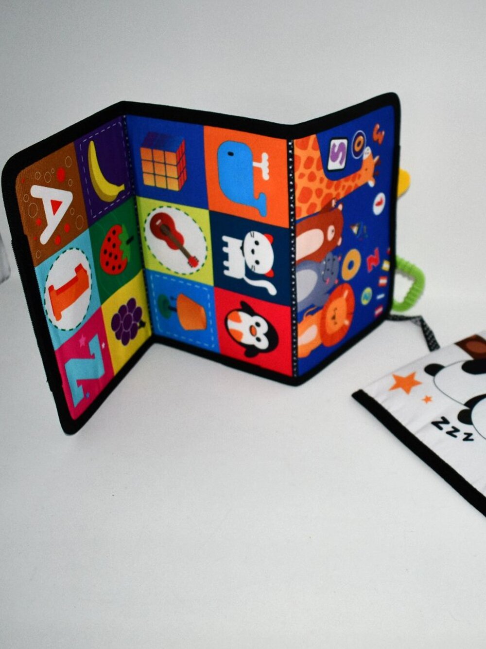 URMYWO Tummy Time Mirror, High Contrast Baby Toy, Crinkle, Teether, Newborn, NWT